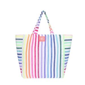 NWT - Las Bayadas rainbow stripe tote bag